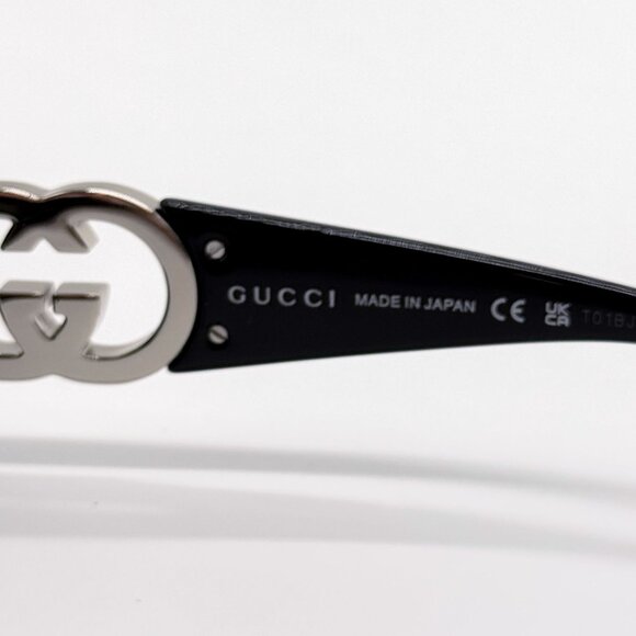 NEW GUCCI GG1824S 001 WOMEN BLACK SUNGLASSES GUCCI - Picture 11 of 12